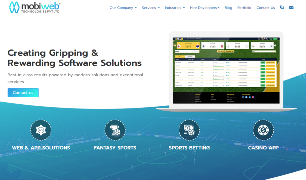Mobiweb Technologies - Leading Fantasy Sports Software Developer